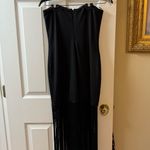 Black fringe formal dress Size M Photo 2