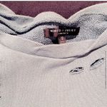 Romeo + Juliet Couture  distressed light blue sweater with open tie sides size Sm Photo 2