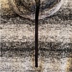 Lands' End Lands’ End Women’s 3/4 Zip Black Grey Striped Fleece Pullover Size XS Photo 4