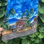 Ky’s Hawaii cotton tank sundress beach motorcycle biker size large dress Green Photo 2