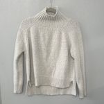 Gilli Soft Cream Mock Neck Chunky Knit Sweater White Photo 1