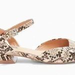 Topshop  ALASKA Snake Square Toe Shoes Sz 40 Photo 1