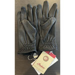 INDIAN MOTORCYCLE BLACK DEERSKIN STRAP GLOVES WOMEN'S SIZE LARGE 286066206 Photo 1
