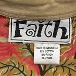 Madame Butterfly Beaded Blazer Jacket by Faith Size Large Tan Photo 15