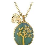 Love this life NIB ® Family Tree Amazonite & Heart Charm Necklace Photo 0