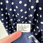 Cupshe Blue & White Polka Dot Surplice Neck Wrap Skirt Maxi Dress Size Medium Photo 7
