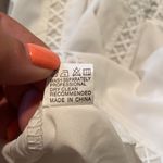 CBR White Crochet Lace Trim Splicing Casual Blouse Photo 7