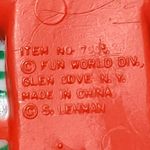 Vtg Christmas Panda Pin Brooch Fun World Holiday Teddy Bear 1980s 2" Photo 2