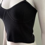 Madewell  Corset-Detail Crop Sweater Tank black medium NEW Photo 6