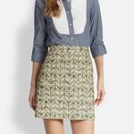 Kate Spade New York Tweed Skirt the Rules Mini Skirt Yellow Green size 4 $348 Photo 5