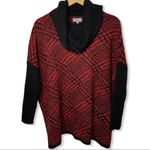 Joseph A  red printed cowl neck sweater XS‎ new Photo 2