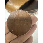 barney's new york Women's Size 8 Sandals Wooden Heels Tan Ankle Strap Shoes Italy Photo 5