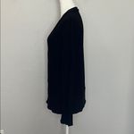 Women's VNeck Snap Cardigan Black Size Medium Photo 3