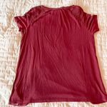 American Eagle Soft & Sexy Lace Shoulder Crewneck Tee Size Small Photo 1