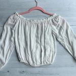 Brandy Melville  White Off the Shoulder Top OS Photo 1