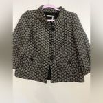 Classiques Entier  Black and Cream Textured Jacket Photo 4