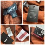 DKNY  Joggers Cashmere Blend Brown Toffee Size XL casual Oversized High Waist Photo 5