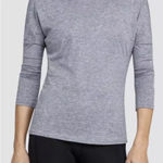 Tail Gray‎ Athletic Victoria Top Frosted Heather Wrap Long Sleeve Athletic Top L Gray Size L Photo 2