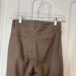 H&M  Tan Faux Leather Pants Size 2‎ Photo 4