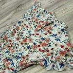 Sason White Floral Cap Short Sleeve Ruffle A Photo 9