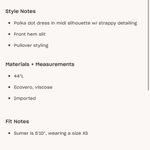 For Love & Lemons  Beth $610 Midi Dress NWT Formal Cut Out Polka Dot Girlhood HOT Photo 6