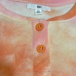 BP women’s tie dye organ GW pink yellow crop top shirt long sleeve NWT Sz XL Photo 1