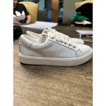 Sam Edelman  Ethyl Bright‎ White Sneakers NEW SIZE 5.5 Tennis Shoes Leather Photo 2