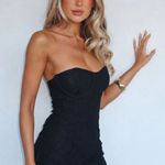 White Fox Boutique Raised Right Lead Wrong Lace Mini Dress Photo 0