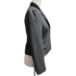 Vintage Hunters Run Tailored Wool Jacket Charcoal gray black velvet collar (8) Photo 3