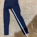 Terez  Navy Blue Black Star Foil Printed Athletic Leggings Size Medium Photo 13