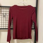 J.Crew  maroon long-sleeve fitted tee — medium Photo 0