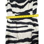 Banana Republic Black White Zebra Print Linen Dress Size 0 Photo 4