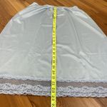 Woolite Women’s Vintage Lace Trim Half Slip Skirt Fairycore Ethereal Coquette S Blue Photo 1