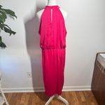 Kirundo Dress Women XL Pink Halter Neck Party Cocktail Ruched Bright Minimal Photo 6