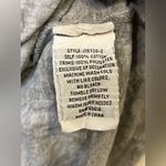 Johnny Was  V-Neck Embroidered Boho Short Sleeve Gray Laurelle Tee Shirt Size XL Photo 4