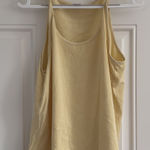 Melrose and Market  Yellow Twist Strap Tank Top Photo 0