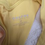 OneOne Bikini Bottoms Womens Yellow Floral Bottom V Shaped Waist Sz M Size M Photo 2