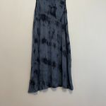 BRAEVE EVEREVER Tie Dye Swing Dress Blue Navy Sleeveless High Neck Cutout Mini Photo 4