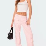 Edikted Ediktid Pink Cargo Pants Photo 2