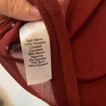 Studio Y Maroon Zip Up Tank with Black Mesh and Sequences Photo 3