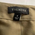 Talbots  olive green lace up midi dress, 3/4 sleeves. NWT women’s size 4 Photo 2