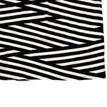 Anthropologie  Skirt Size XS Black White Striped Stretch Blend Womens Lined 23X33 Photo 2