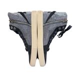 Zadig & Voltaire Shoes Womens Size EU 38 Black High Top Leather Side Zip Buckle Photo 4