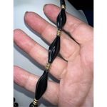 Monet Vintage Twist Bead Beaded Necklace Black Photo 3