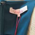 Parker NWT  Teal Long Sleeve Knot Front Dress Size Small Photo 12