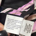 Gap  STRETCH size 12 women’s black skirt zip back tropical print business casual Photo 6