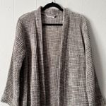 Parachute Robe Womens Small Waffle Knit Open Front 100% Cotton Breathable Cozy Gray Photo 2