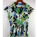 Allison Taylor Women’s Size Medium Multi Color Button Up Blouse Photo 0