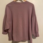 ASOS Crew Neck Baloon Sleeve Cropped Sweatshirt Photo 4