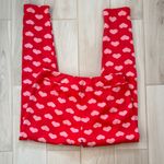 Serra  Red and Pick Heart Fleece Lined Leggings Photo 2